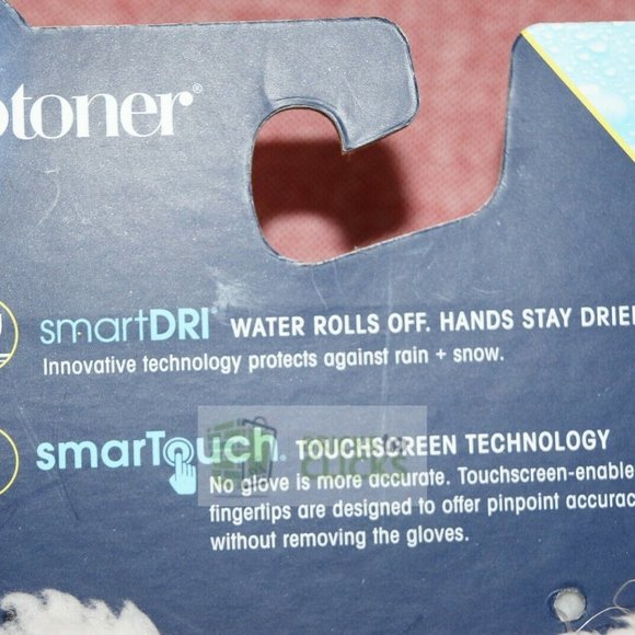 Isotoner Women's SmartDri Microfiber Mitten with SmarTouch Technology Black, 1SZ - Picture 3 of 5